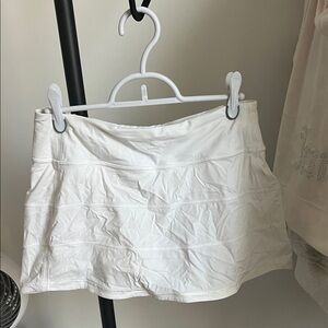 lululemon Pace Rival White Skirt